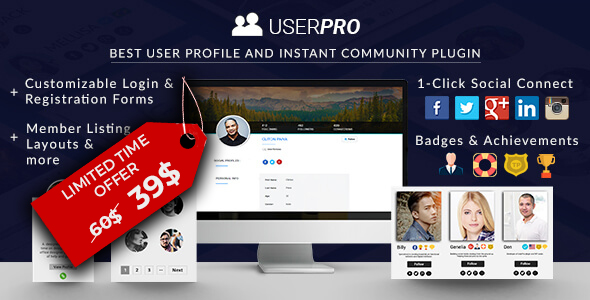 Elevate your WordPress site with UserPro's stunning user profiles and social login. Get it from Bevaultx at a fraction of the cost!