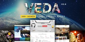 The Veda Multipurpose Theme offers versatility