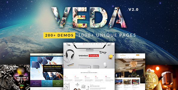 The Veda Multipurpose Theme offers versatility