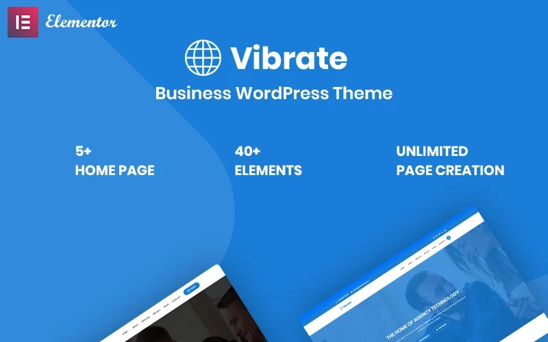 Vaibrate Is a clean Business WordPress theme.You can make easily your website using this theme. you have no need coding knowledge. We provide all feature in our theme