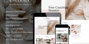 Valerie is an elegant and feminine WordPress theme with unique design elements to tell your story. It is made for easy-to-use Elementor Free on WordPress. Just drag-and-drop your way to your dream site