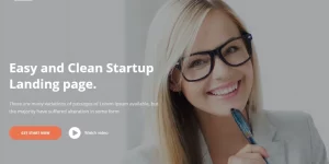 Vanessa – Easy Startup Landing Page with Light and Modern design. Intended for product