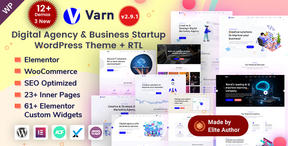 Elevate your digital agency's online presence with Varn WordPress Theme. Access premium themes like Varn through Bevaultx. Subscribe now!