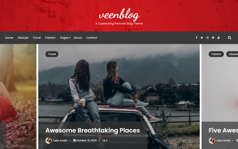 VeenBlog is a clean and minimal WordPress Blog Theme. Fully responsive design compatible with across desktop