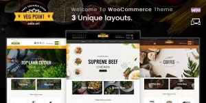 Veg Point is WordPress ecommerce theme based on WooCommerce plugin. It is suitable for food