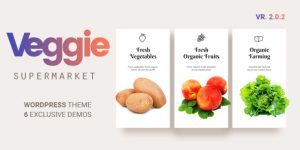 Create a stunning online produce store with Veggie WP Theme. Customizable