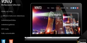 Vento is a premium fullscreen WordPress Theme