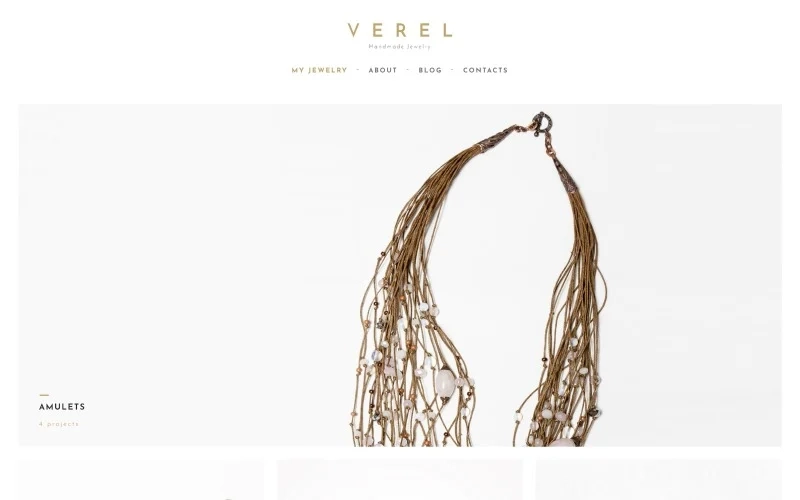 Verel is a fully responsive and editable Handmade Jewelry WordPress Theme