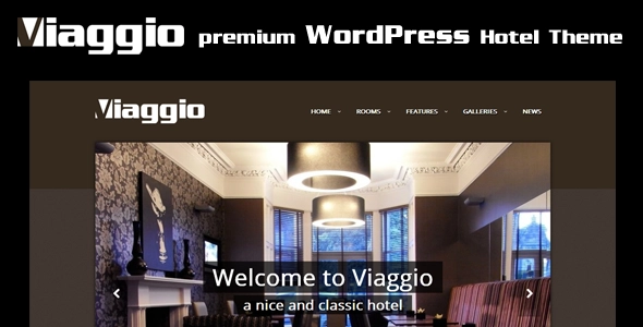 Viaggio is a responsive WordPress hotel theme created by using the latest HTML5 and CSS3 techniques and specially designed for Hotels