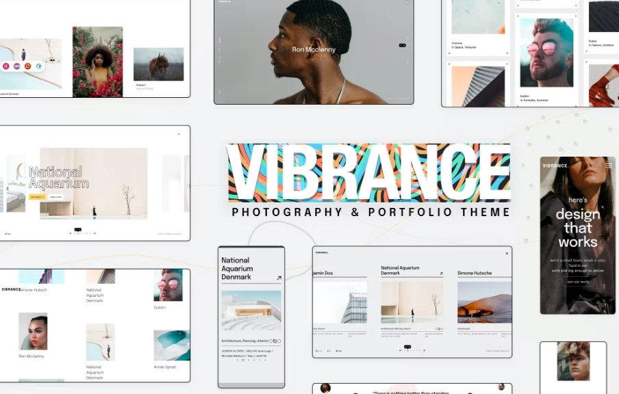 Vibrance is a Photography  Portfolio Elementor WordPress theme with a focus on smooth user experience and ease of use both for the creator  for the end user. Use custom-made sliders (layouts) for Portfolio