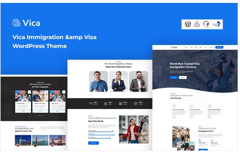 Discover Vica – the ultimate Immigration  Visa WordPress Theme! With its responsive design