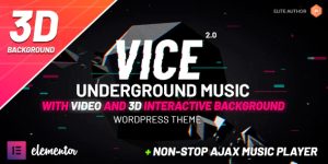 Create a stunning music website with the Vice Theme. Perfect for artists