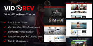 Transform your video-centric site with VidoRev Video WordPress Theme! Enjoy stunning layouts