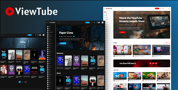 ViewTube: A Phenomenal Video Streaming WordPress Theme If you're looking to create a sleek and professional video streaming website