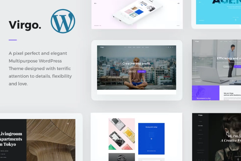 A pixel perfect and creative WordPress Theme designed with terrific attention to details