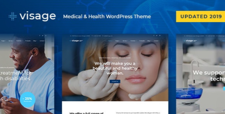 Visage – Medical  Health WordPress Theme