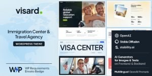 Introducing Visard: Immigration  Travel Agency WordPress Theme Hey there