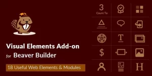 Unlock the power of design with the Visual Elements Addon for Beaver Builder! Enhance your site with 18 dynamic modules