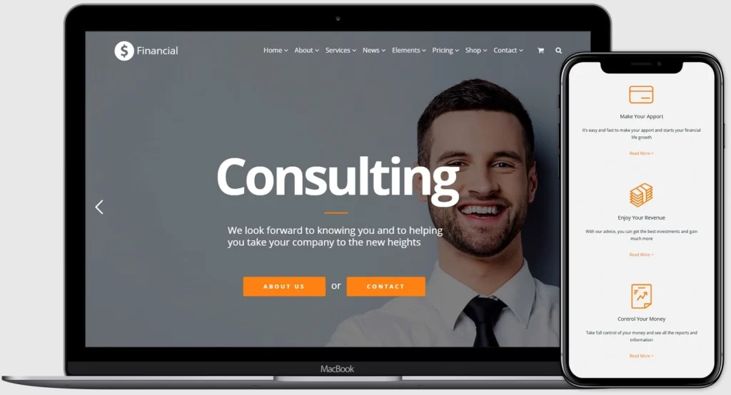 Financial WordPress theme is the perfect corporate