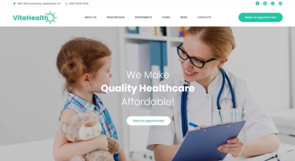 Discover VitaHealth - Pediatric Clinic Responsive Medical WordPress Theme! This user-friendly theme features customizable layouts