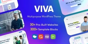 Viva offers an exciting and stylish design – perfect for a business with a modern outlook. Establishing a good first impression with your users is crucial for your business website. Viva provides a solid selection of useful options