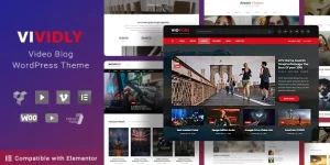 Vividly is a creative WordPress video theme suitable for videos
