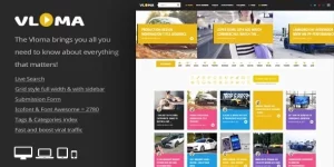 Vloma Grid a Video Blog Theme is a beautifully designed WordPress Theme that is built to be engaging