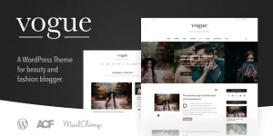 Vogue is a fashionable and elegant WordPress theme that is focused on highlighting your content with a minimalist