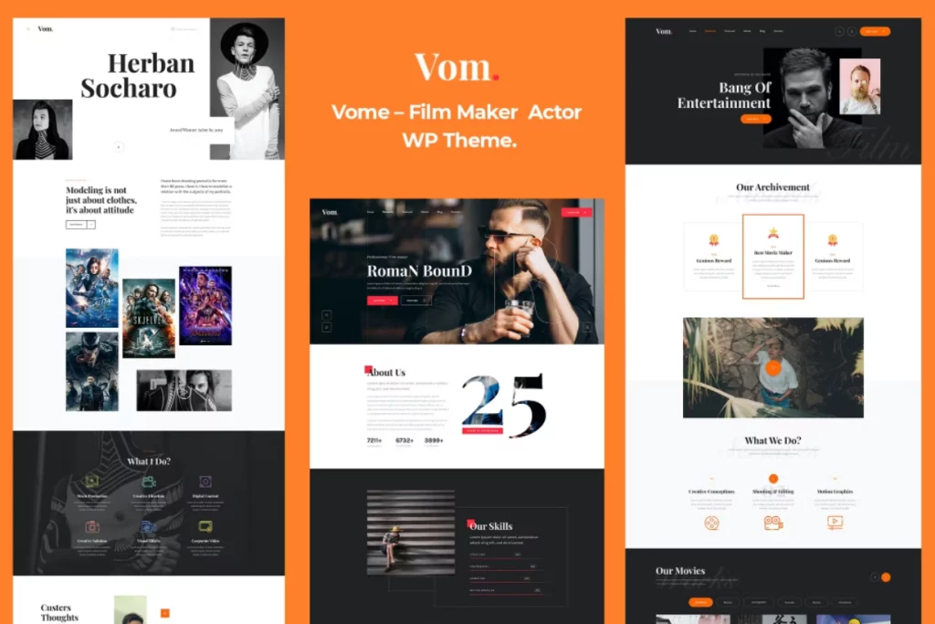 **Vome - Multipurpose Film Studio Movie Production WordPress Theme ** Vome – Multipurpose Film Maker