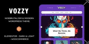 Vozzy is a modern and simple personal WordPress theme designed in a neo-brutalism style. Suitable for any type blog or personal sites.