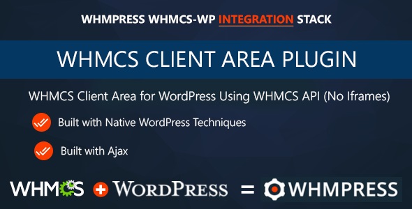 WHMCS Client Area Plugin is part of creativeON’s WHMPress - WHMCS WP Integration Stack. It brings WHMCS Client area with WordPress using WHMCS-API. Links to other plugins in Integration stack at end of the page. More on WHMPress - WHMCS WP Integration Stack at end of the page.