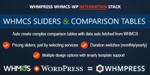 This WHMpress addon brings you WHMCS Pricing Sliders  comparison tables