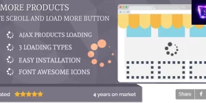 Plugin to change default product pagination into Infinite Scroll or Ajax pagination with Lazy Load. When a user scrolls down to the bottom of the page