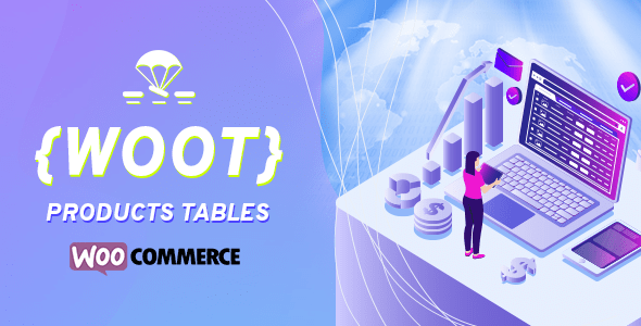 WooCommerce Active Products Tables – WOOT (new name is PROTAS) – WooCommerce plugin for displaying shop products in table format. Tables makes focus for your buyers on the things they want to get