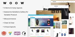 Build a stunning eCommerce website with WOOW. Flexible layouts