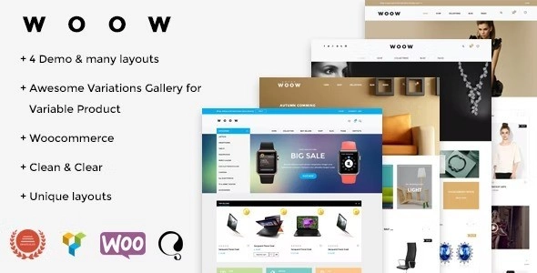 Build a stunning eCommerce website with WOOW. Flexible layouts