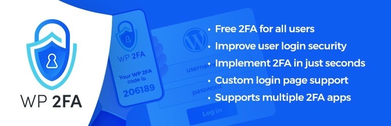 Add an extra layer of security to your WordPress website login page and its users. Enable two-factor authentication (2FA)