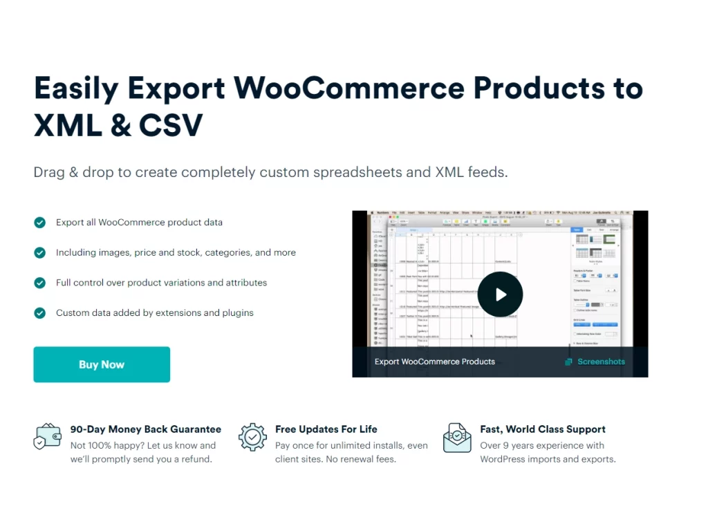 Easily Export WooCommerce Products to XML  CSV Drag  drop to create completely custom spreadsheets and XML feeds. Export all WooCommerce product data Including images