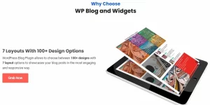 Advantages of WordPress Blog Plugin: Replace your theme default blog design with beautiful layouts and multiple design options. Add custom link for your blog post. Display Blog Post on your website with designs(Grid and Slider) Perfect for website designer