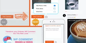 Transform your ordinary WordPress Comment into this Interactive New Look with upload images and also displays videos from popular sites such as YouTube