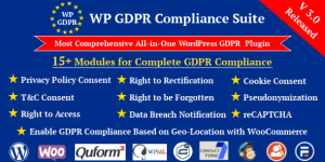 Make your website GDPR compliant effortlessly with the GDPR Compliance Suite WordPress Plugin. Subscribe to Bevaultx for this and more premium tools.