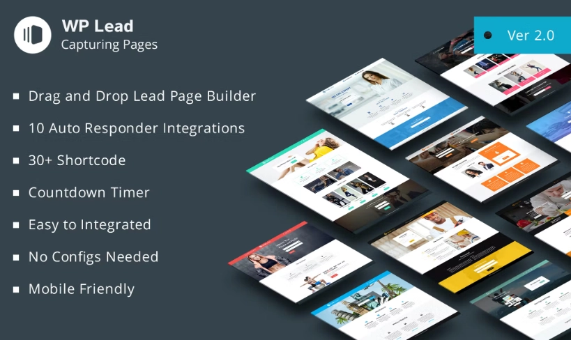 WP Lead Capturing Pages Plugin helps you create stunning landing pages