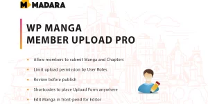 Allow members to submit their own manga. It’s suitable when you have different translator teams or solo artists who can upload their work from front-end. When combine with other membership plugin