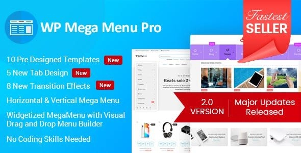 Elevate your website with WP Mega Menu Pro! This advanced visual menu builder lets you design stunning menus effortlessly