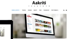 Aakriti Personal Blog is a beautiful WordPress blog theme for blogs website. The theme is lightweight