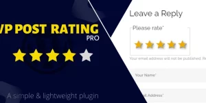 WP Post Rating Pro – Plugin for WordPress is a simple and lightweight plugin for adding rating functionality to any types of WordPress Posts. This plugin allows you to rate your Posts