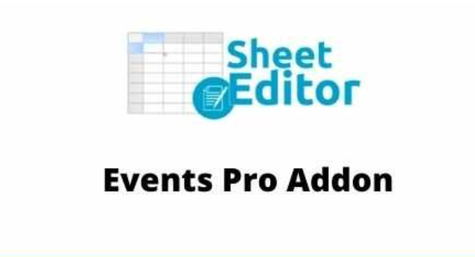 View Events in a spreadsheet. Edit all event fields