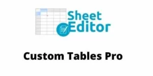 WP Sheet Editor – Custom Tables Pro can generate a spreadsheet editor for every custom table found in your database where you can manage all the information quickly