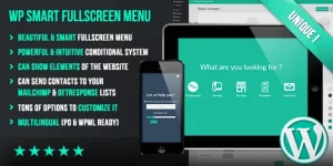 Transform your WordPress site with WP Smart Fullscreen Menu! This unique plugin offers a stunning