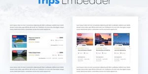 Trips Embedder lets you quickly add/embed selected trips in between your blog posts and website pages’ content area